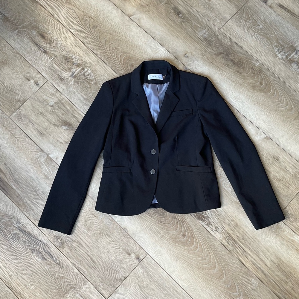 Calvin Klein Black Two Button Blazer - image 3